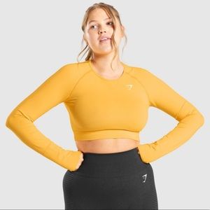 VITAL SEAMLESS 2.0 LONG SLEEVE CROP TOP